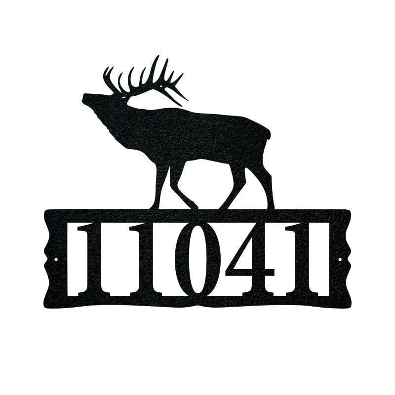 Elk Metal Address Plaque For House Address Number Metal Address Sign House Numbers Front Porch Address