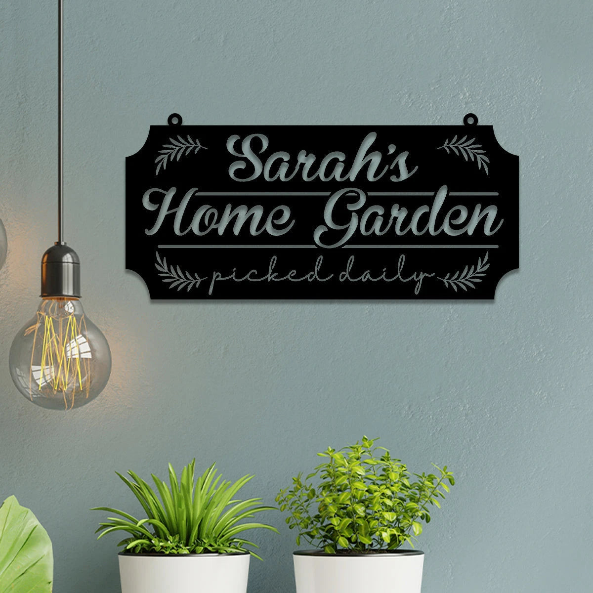 Personalized Metal Garden Sign, Garden Stake, Home Decor, Gift For Her, Gardening Lovers, Metal Laser Cut Metal Signs Custom Gift Ideas