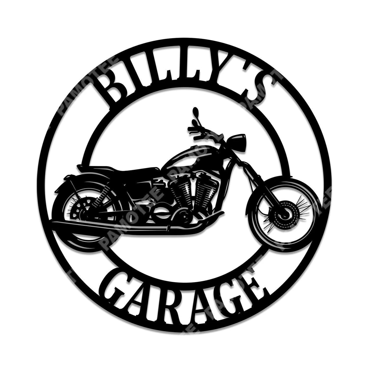 Custom Motorcycle Garage Metal Art, Workshop Steel Wall Decor Laser Cut Metal Signs Custom Gift Ideas