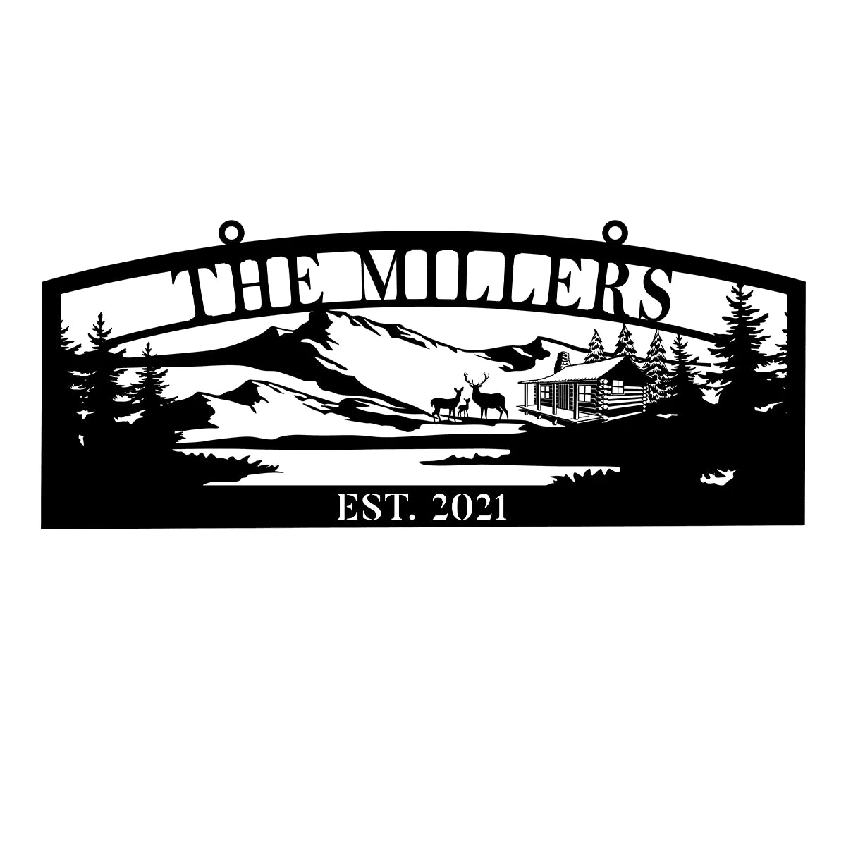 Personalized Name Deer Hunting Hunter Metal Sign , Custom Outdoor Farm, Cabin, Lodge, Camp, Wall Decor, Metal Laser Cut Metal Signs Custom Gift Ideas