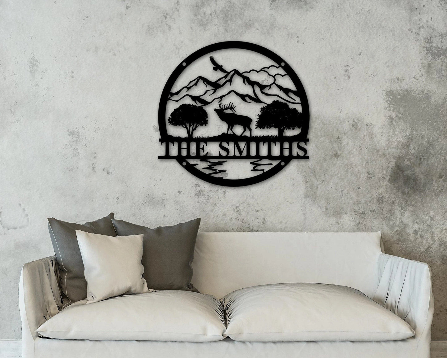 Rustic Ranch Sign, Custom Metal Sign For Home, Metal Farm Sign, Personalized Ranch Sign