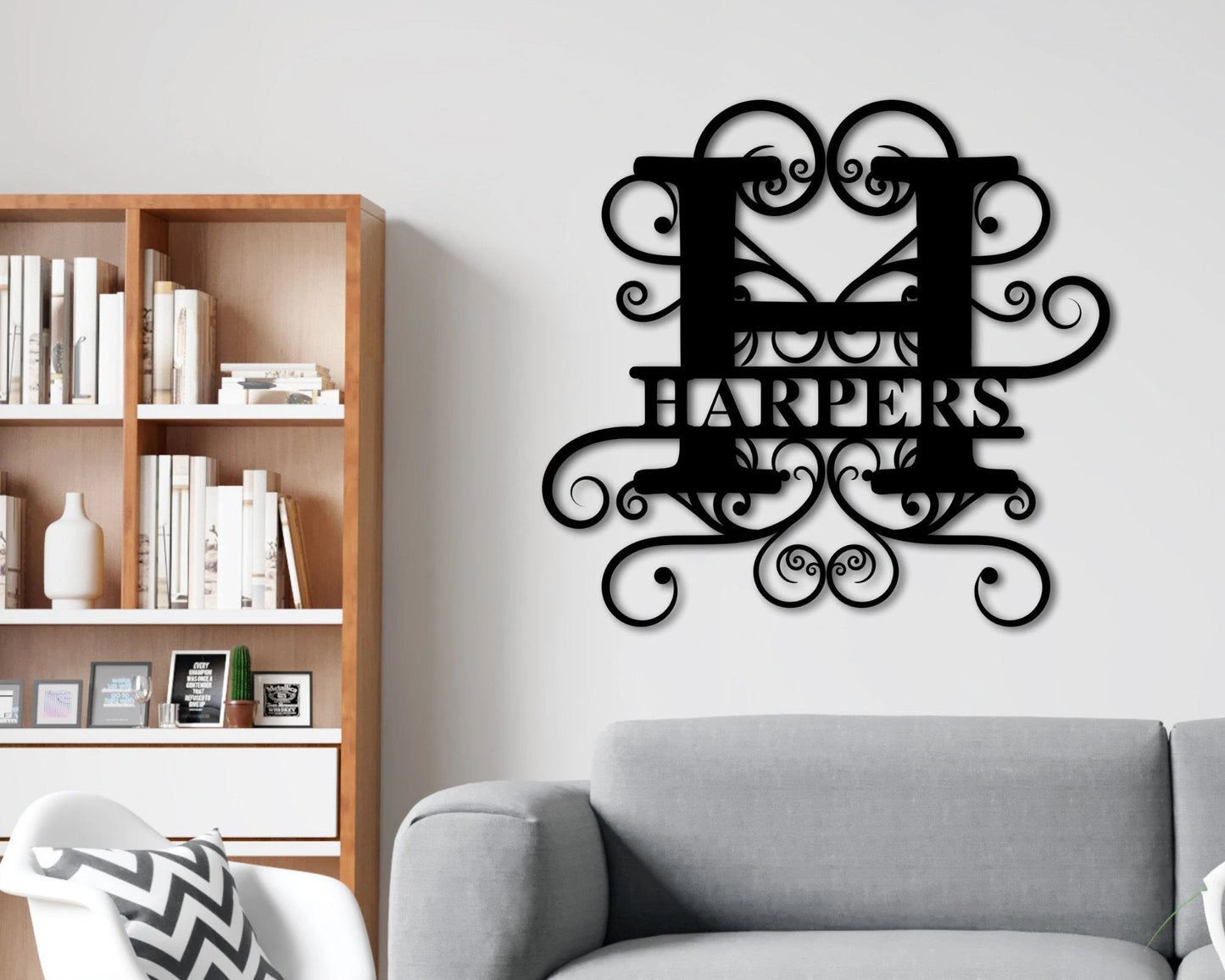 Personalized Family Name Metal Sign, Last Name Metal Sign, Family Name Sign, Personalized Metal Wall Decor, Housewarming Gift, Wedding Gift Laser Cut Metal Signs Custom Gift Ideas