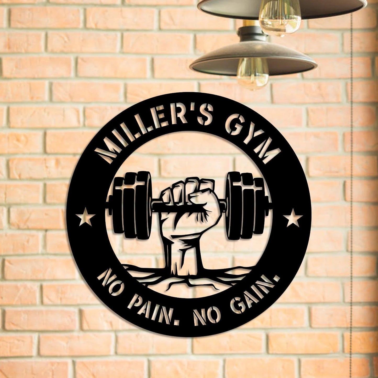 Metal Gym Sign, Custom Fitness Center, Cross Fit Club, Wedding, Anniversary Art Gift For Him her, Metal Laser Cut Metal Signs Custom Gift Ideas