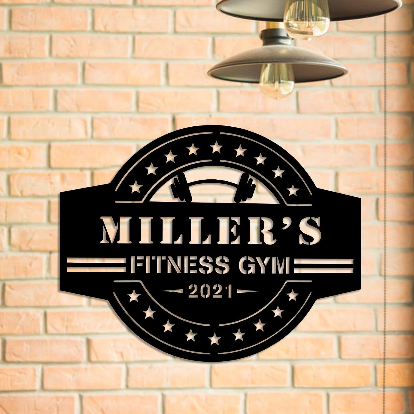 Metal Gym Sign, Custom Fitness Center, Cross Fit Club, Home Wall Decor, Gift For Him her, Metal Laser Cut Metal Signs Custom Gift Ideas