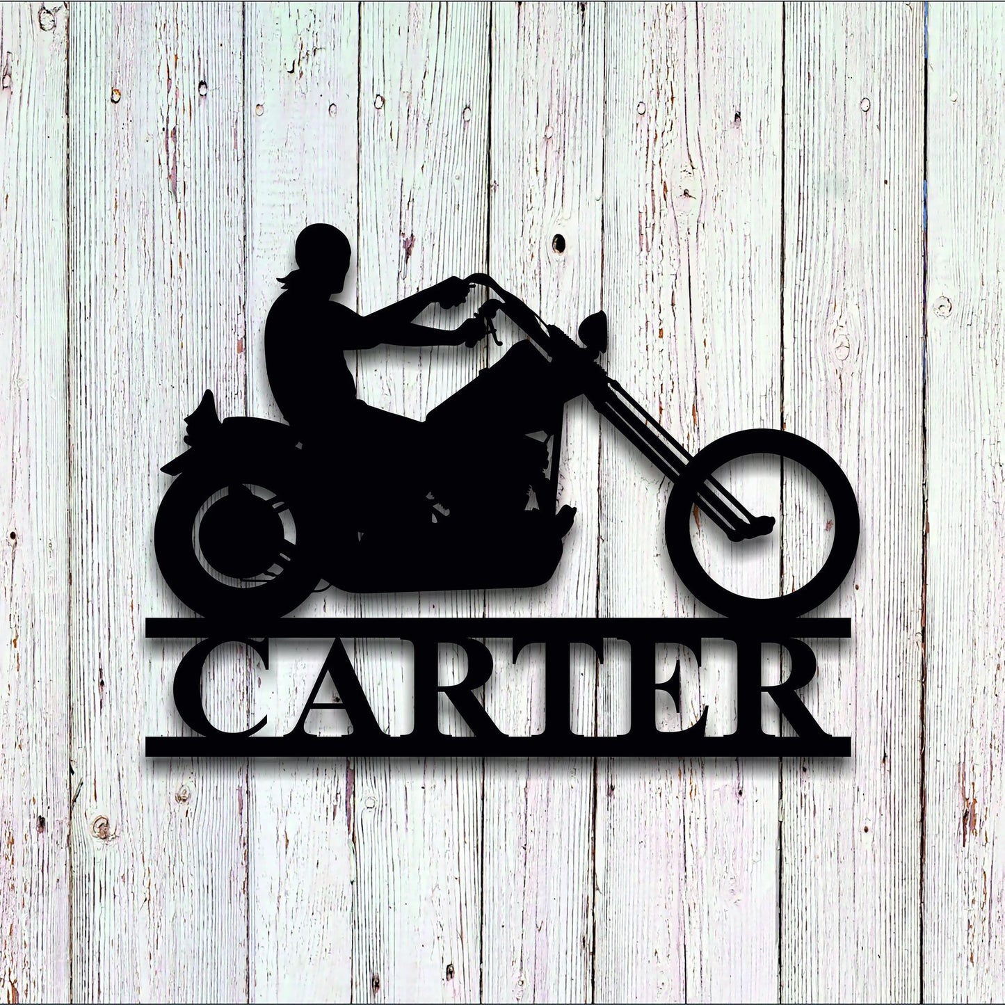 Custom Metal Motorcycle Sign, Personalized Motorcycle Name Metal Sign, Metal Wall Decor, Personalized Name Sign, Metal Name Sign, Bike Sign Laser Cut Metal Signs Custom Gift Ideas