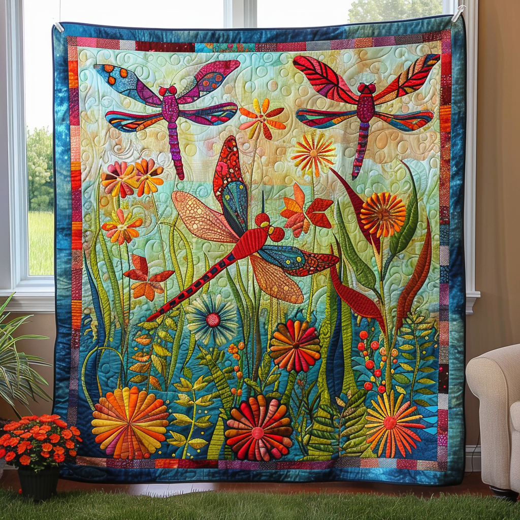 Jade Glider Quilted Blanket - Throw (55" x 60")