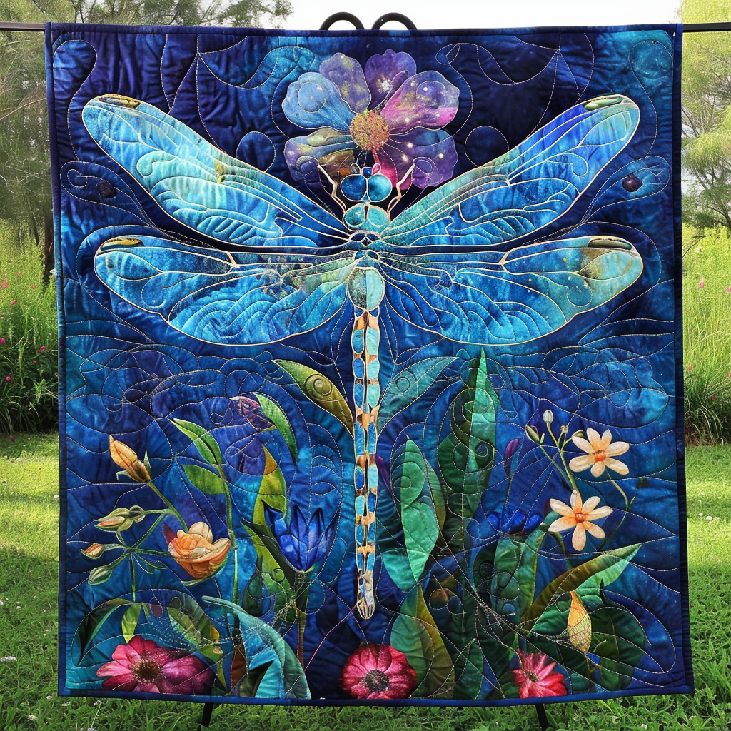 Blossom Breeze Quilted Blanket - Throw (55" x 60")