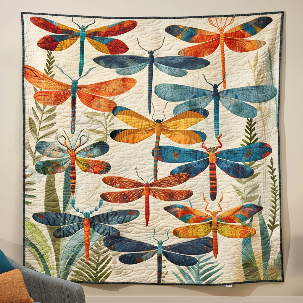 Luminous Dart Quilted Blanket - Throw (55" x 60")