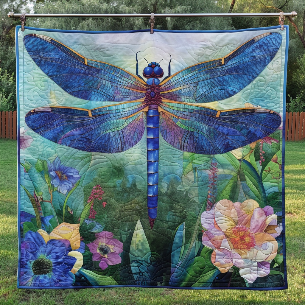 Summer Zephyr Quilted Blanket - Throw (55" x 60")