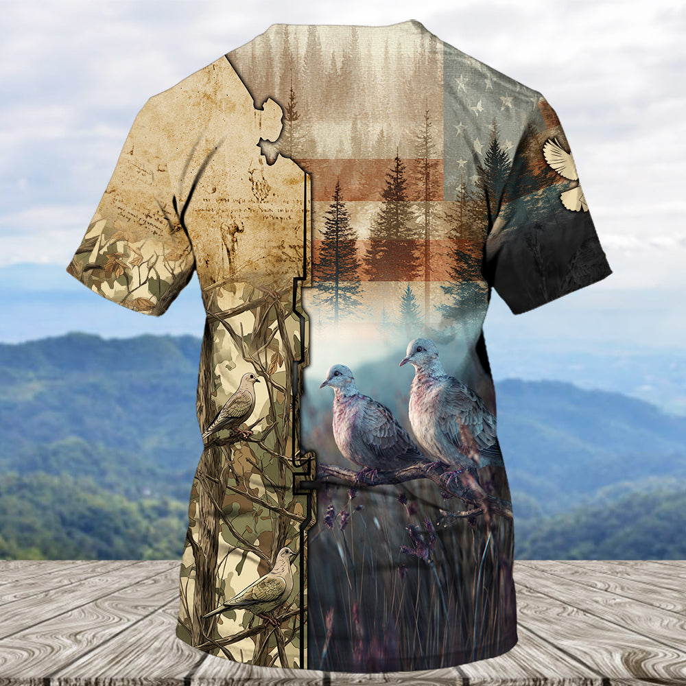 Camouflage Dove Hunting All Over Print Shirt