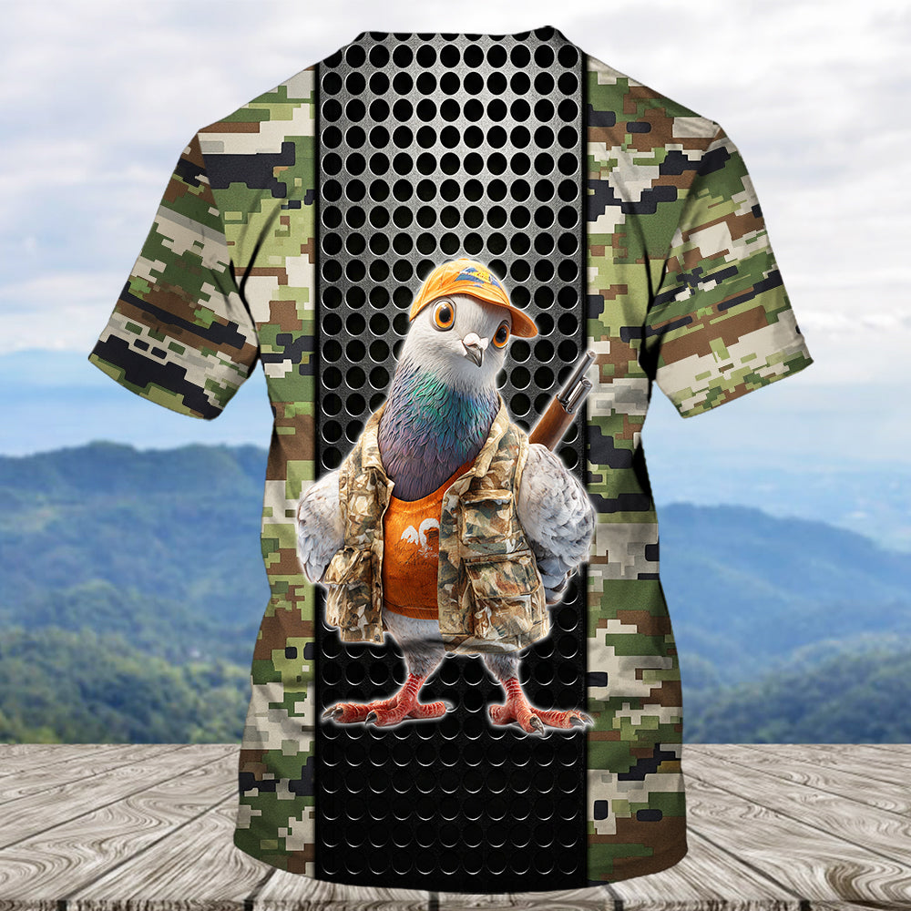 Funny Dove Hunting All Over Print Shirt