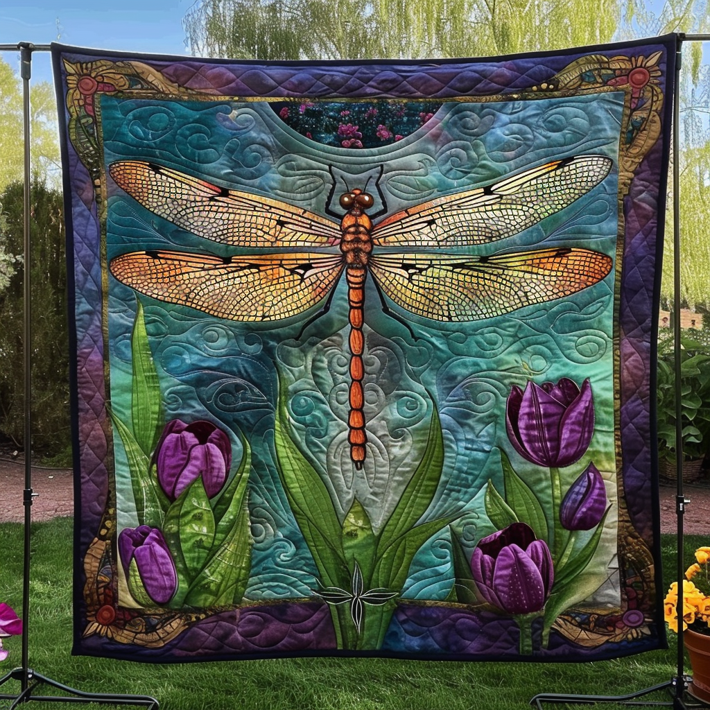 Sky Dancer Quilted Blanket - Throw (55" x 60")