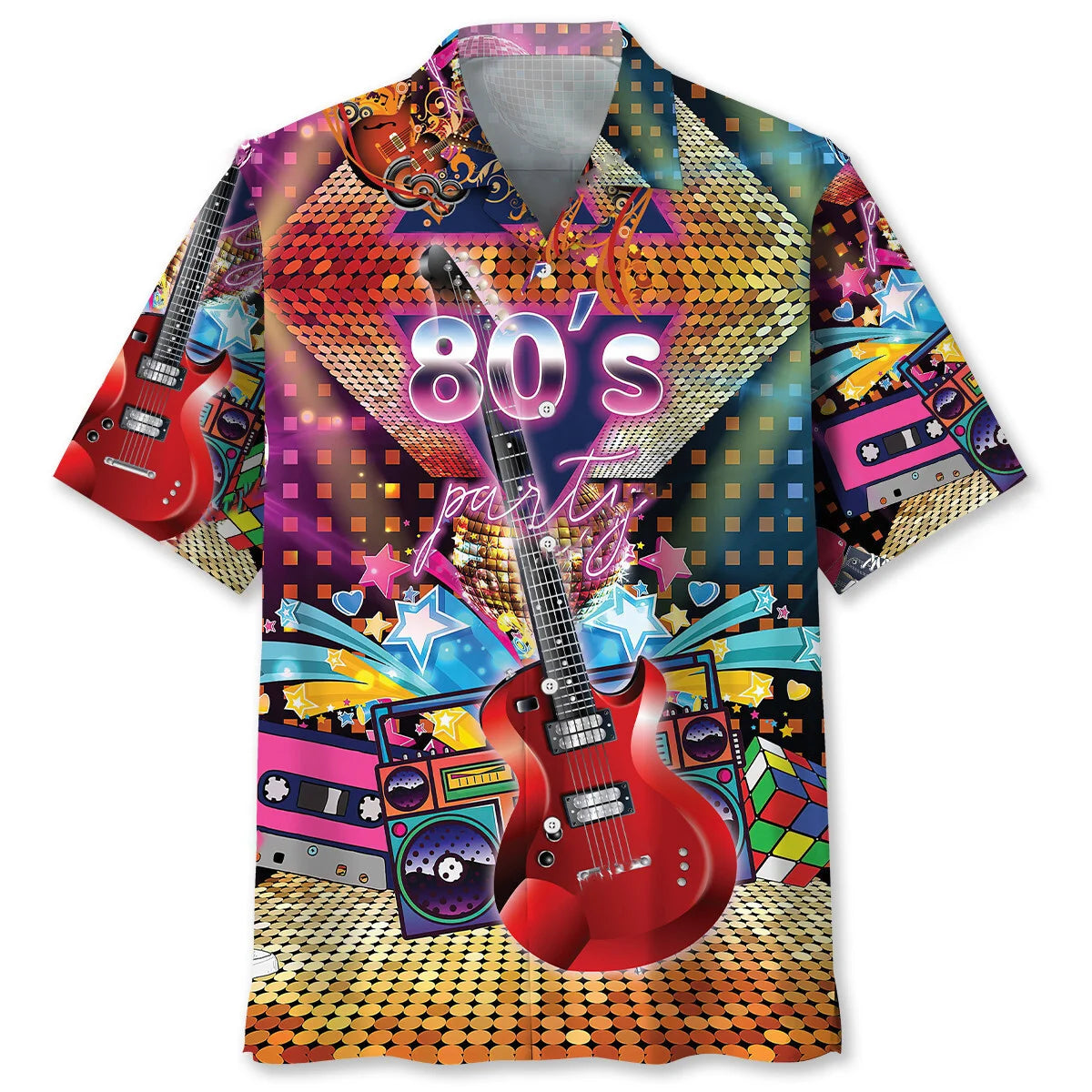 80 S Party Hawaiian Shirt - XL - hawaiian shirt
