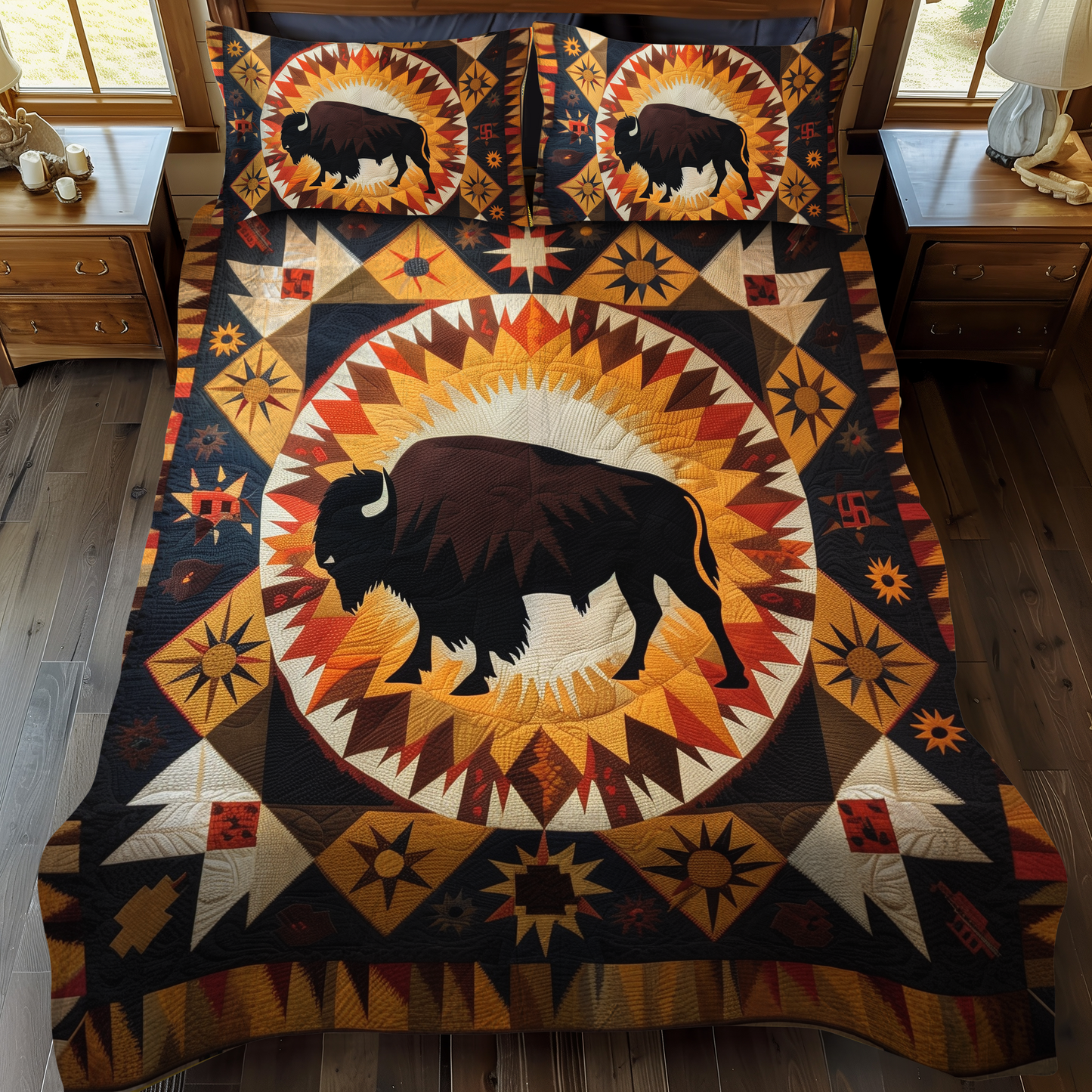 Prairie Monarch 3-Piece Quilted Bedding Set - Single (59" x 70")