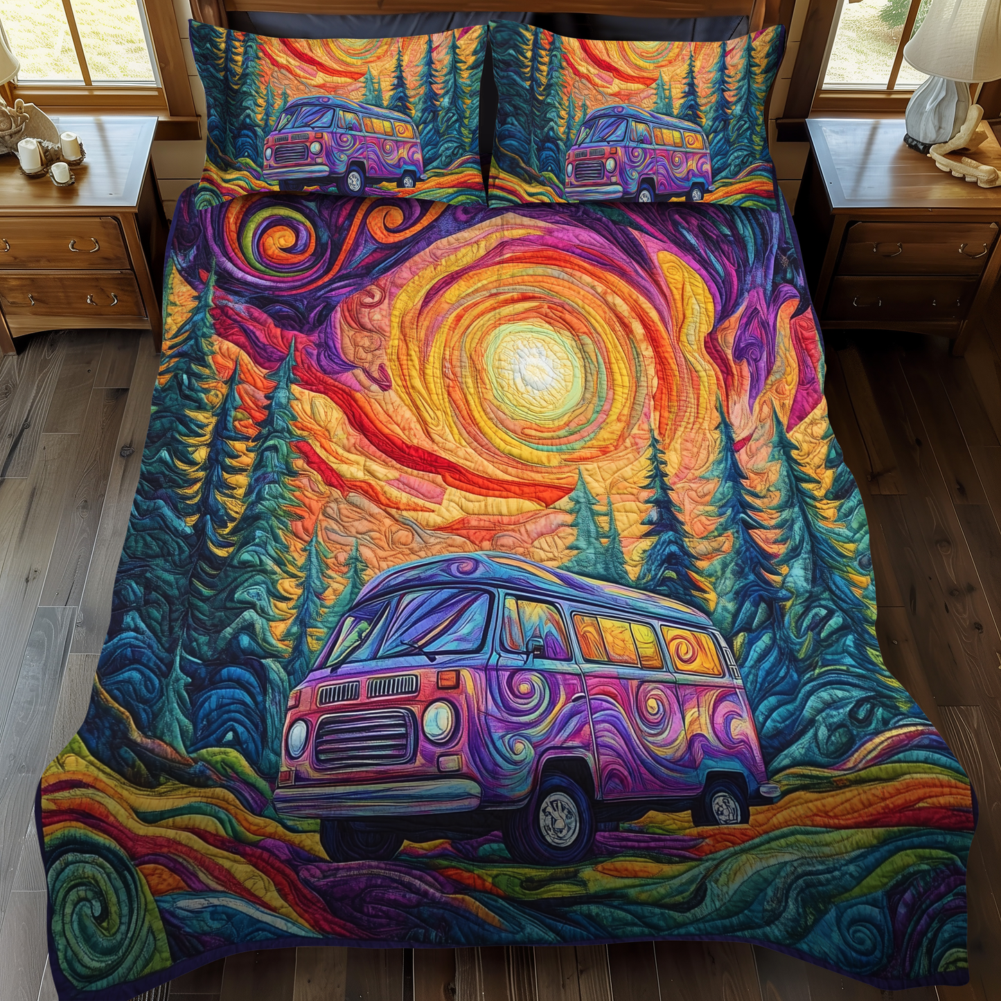 Adventure Awaits 3-Piece Quilted Bedding Set - Single (59" x 70")