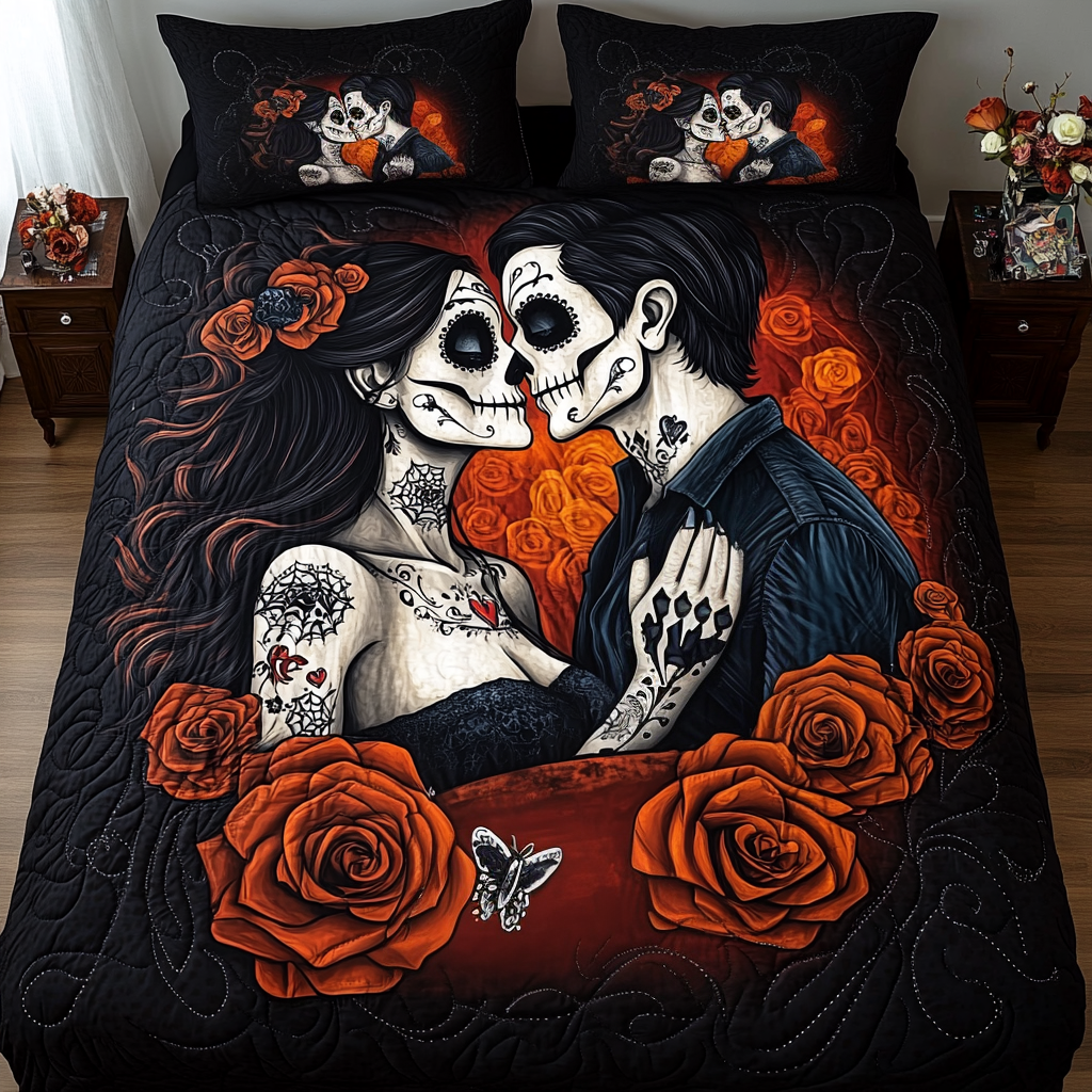 Afterlife Romance 3-Piece Quilted Bedding Set - Single (59" x 70")