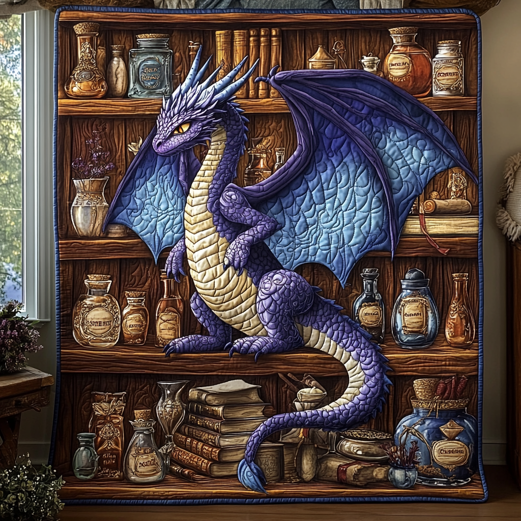 Alchemy Dragonet Quilted Blanket - Throw (55" x 60")