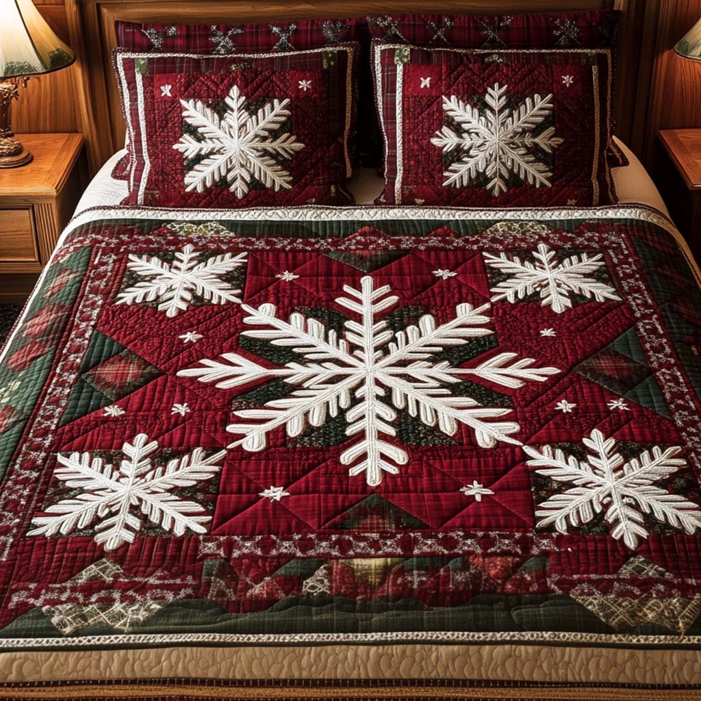 Alpine Charm 3-Piece Quilted Bedding Set - Single (59" x 70")