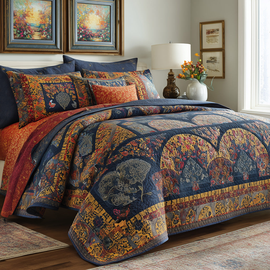 Amber Paisley Trail Quilted Blanket - Baby (30" x 40") - Pack 1