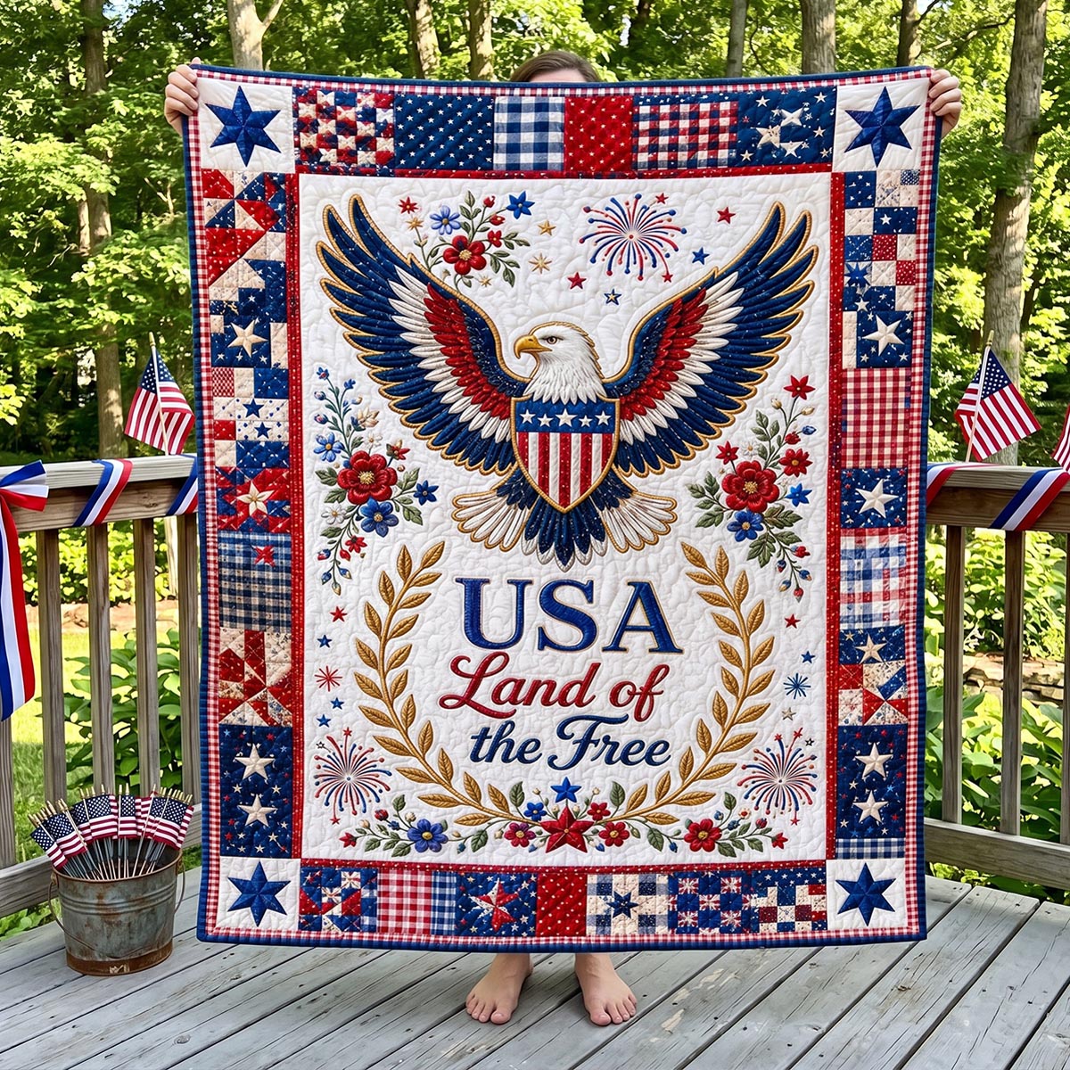 American Dawn Quilted Blanket - Baby (30" x 40") - Pack 1