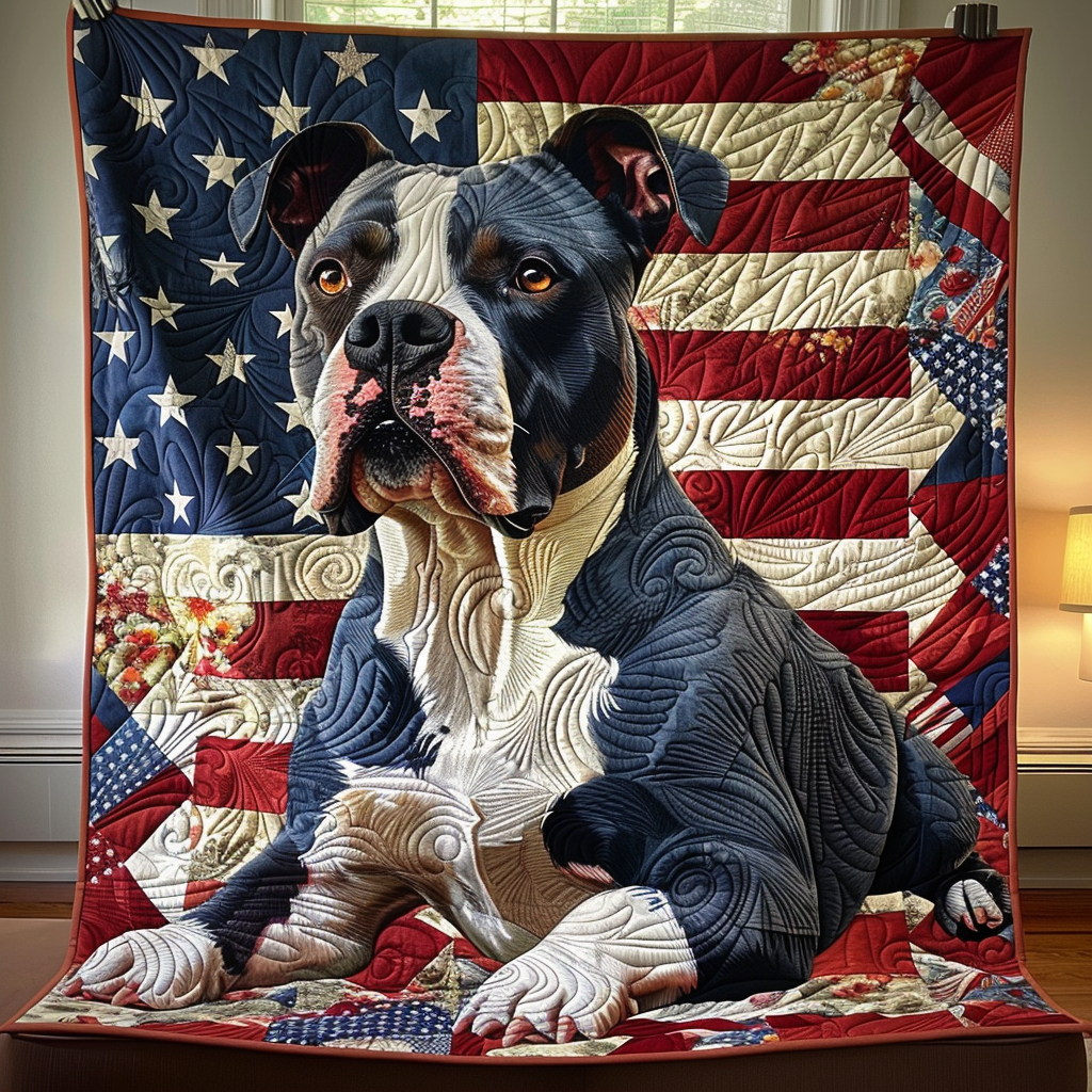 American Pride Quilted Blanket - Throw (55" x 60")