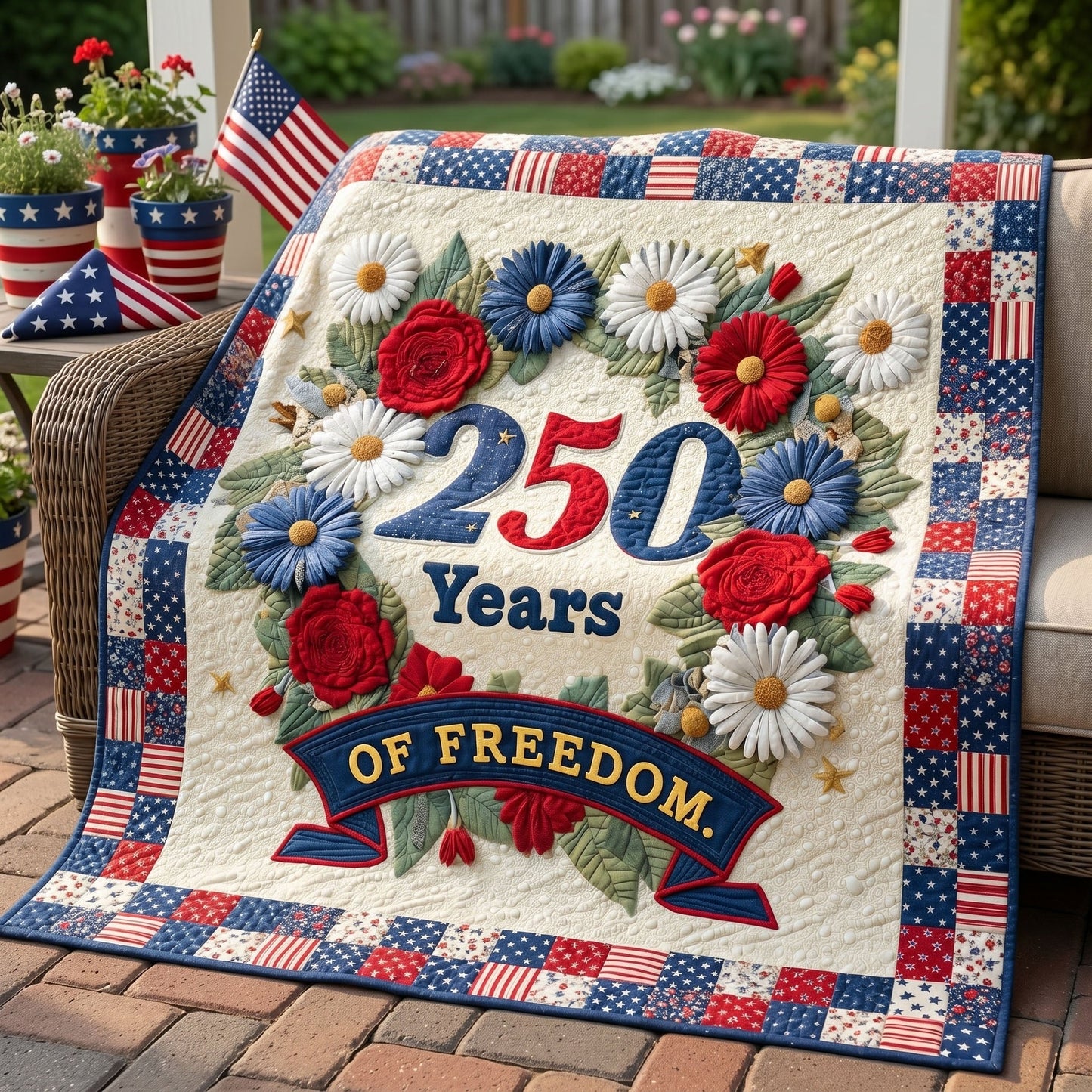 American Spirit Quilted Blanket - Baby (30" x 40") - Pack 1