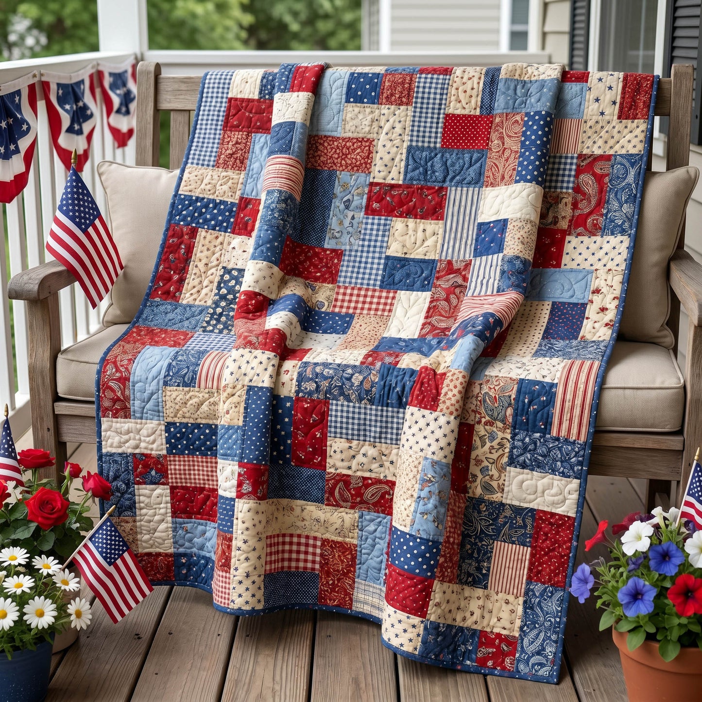 Americana Spirit Quilted Blanket - Baby (30" x 40") - Pack 1