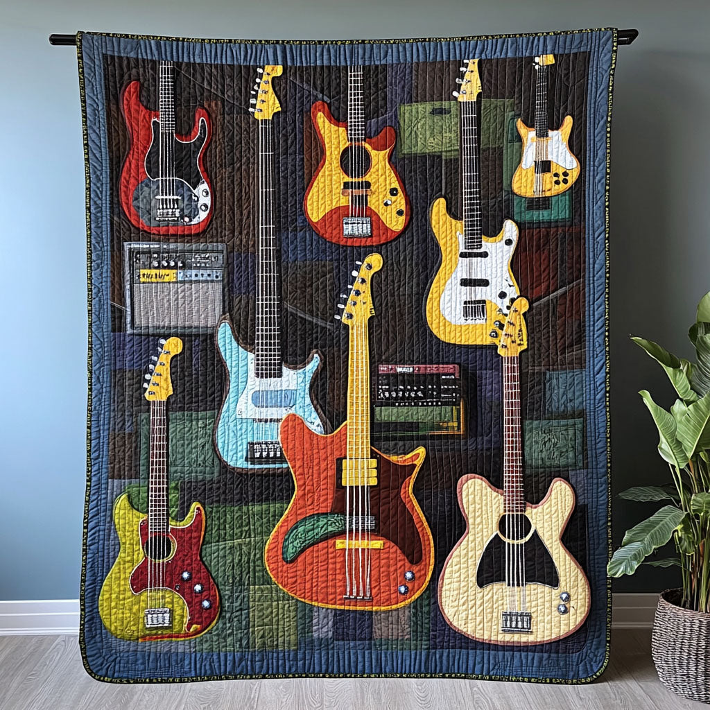 Amplified Beats Quilted Blanket - Throw (55" x 60")