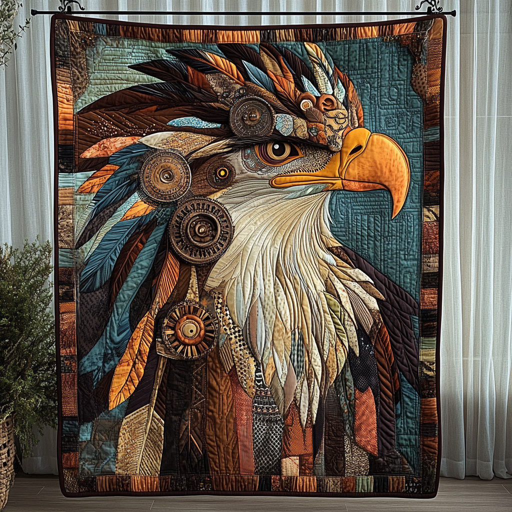 Ancient Pathways Quilted Blanket - Throw (55" x 60")