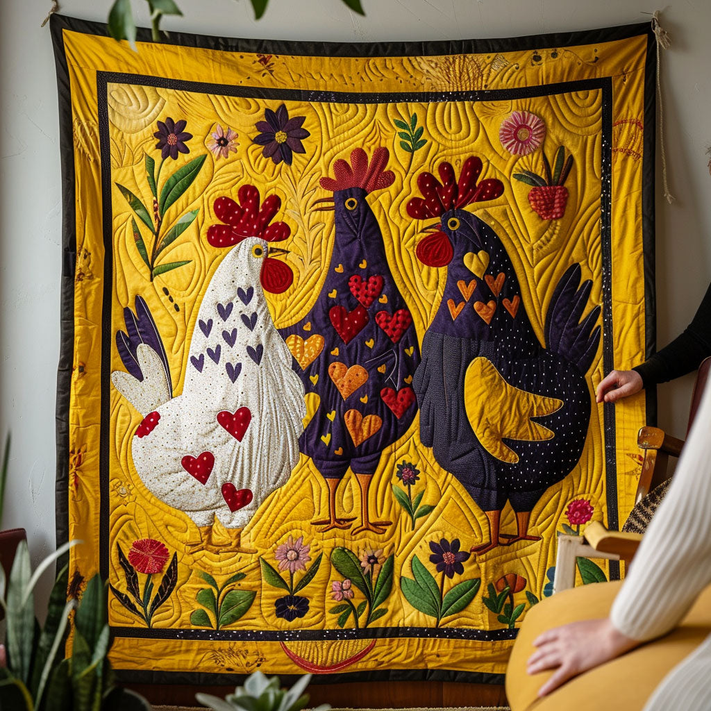 Animated Farm Haven Quilted Blanket - Throw (55" x 60")