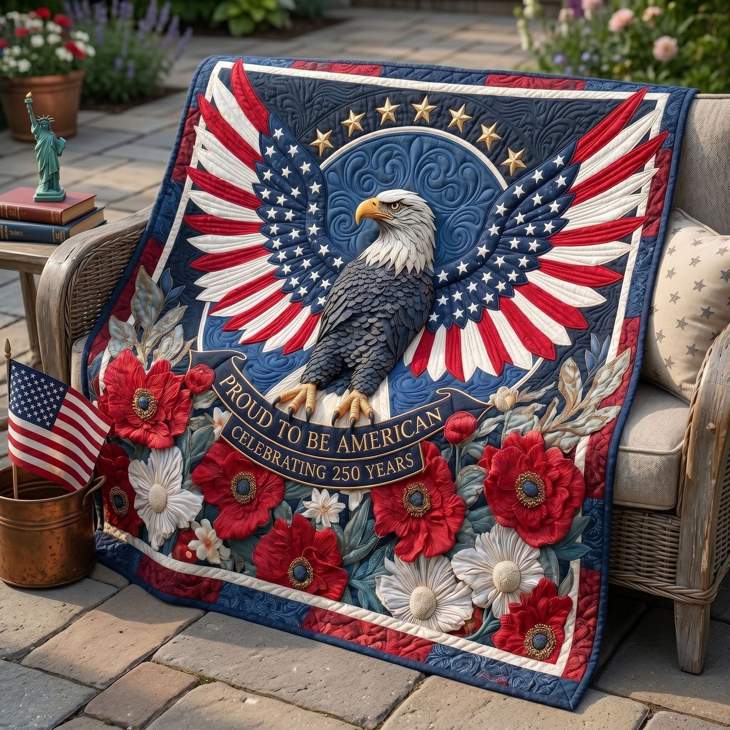 Anniversary Bloom Quilted Blanket - Baby (30" x 40") - Pack 1