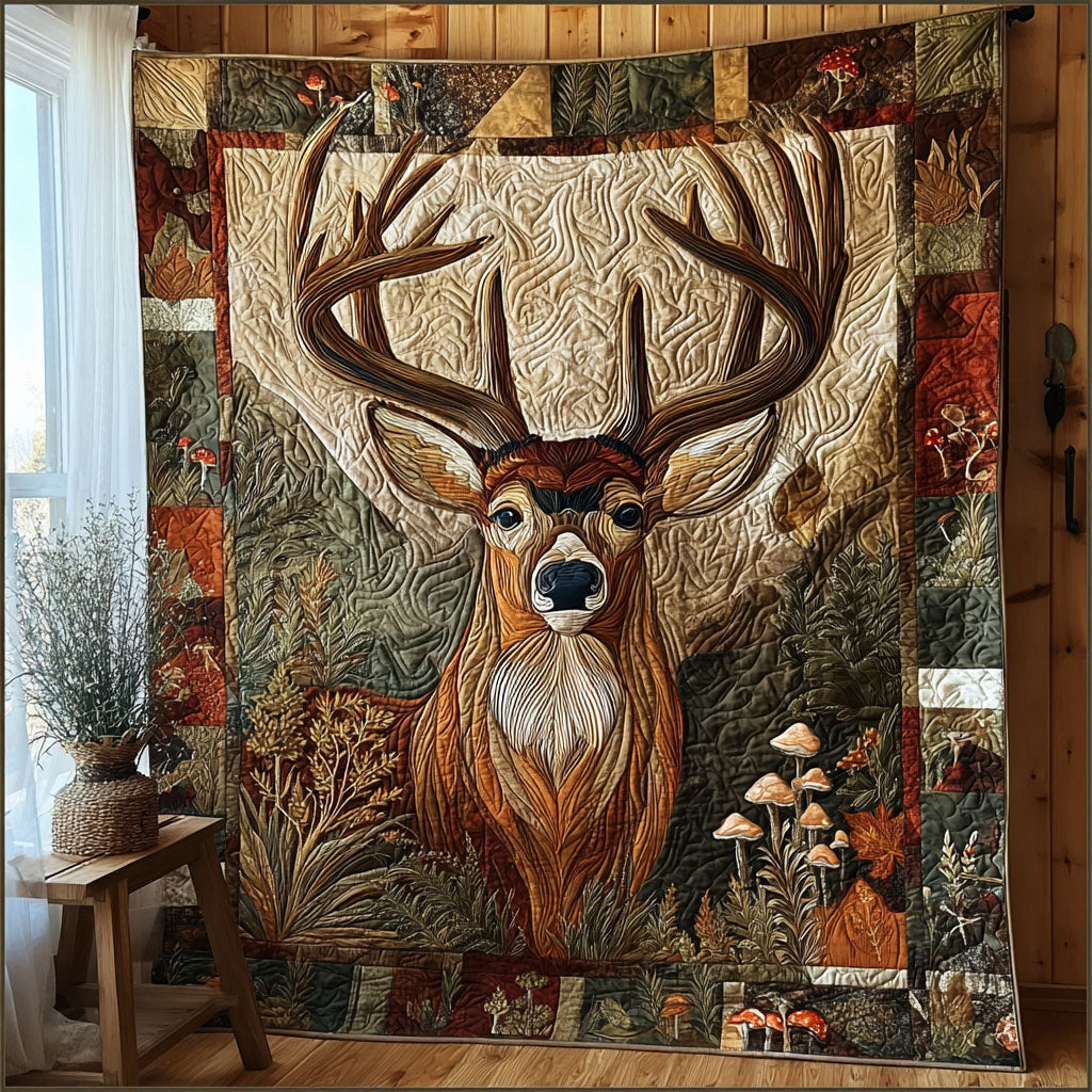 Antler Crest Quilted Blanket - Baby (30" x 40") - Pack 1