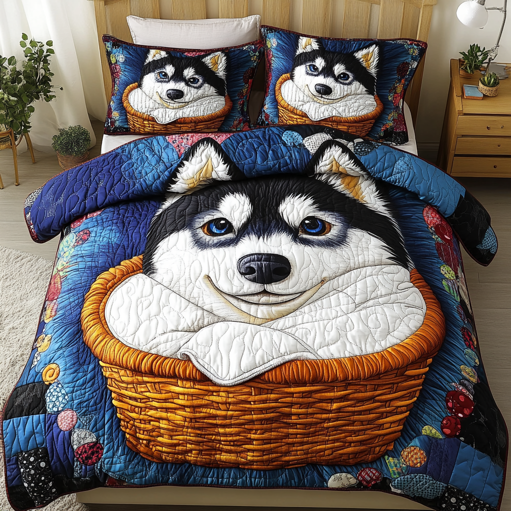 Arctic Dreams 3-Piece Quilted Bedding Set - Single (59" x 70")
