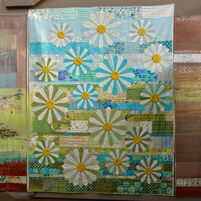 Artisan Flower Quilted Blanket - Throw (55" x 60")