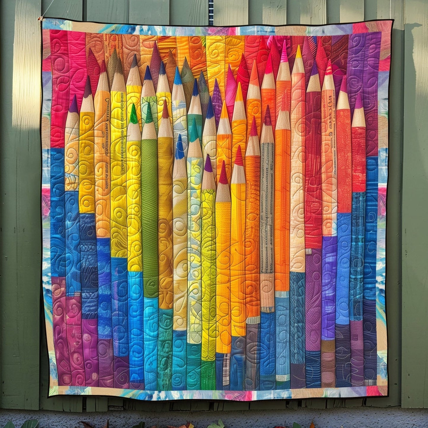 Artistic Spectrum Quilted Blanket - Throw (55" x 60")