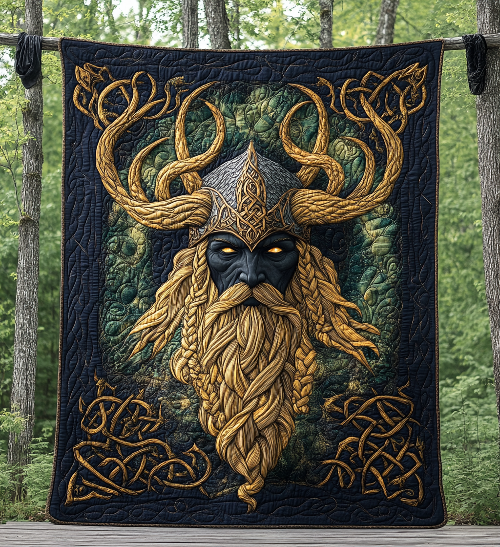 Asgard Might Quilted Blanket - Throw (55" x 60")
