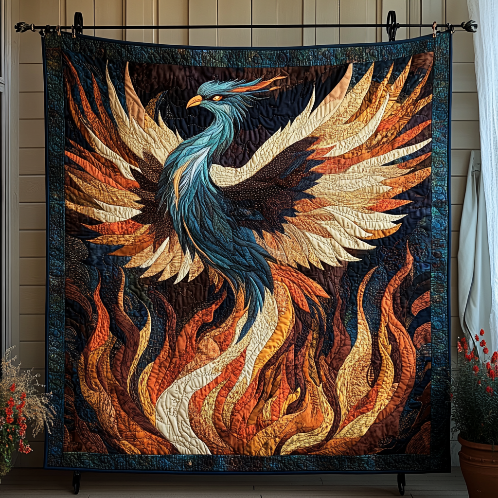 Ashen Dawn Quilted Blanket - Throw (55" x 60")