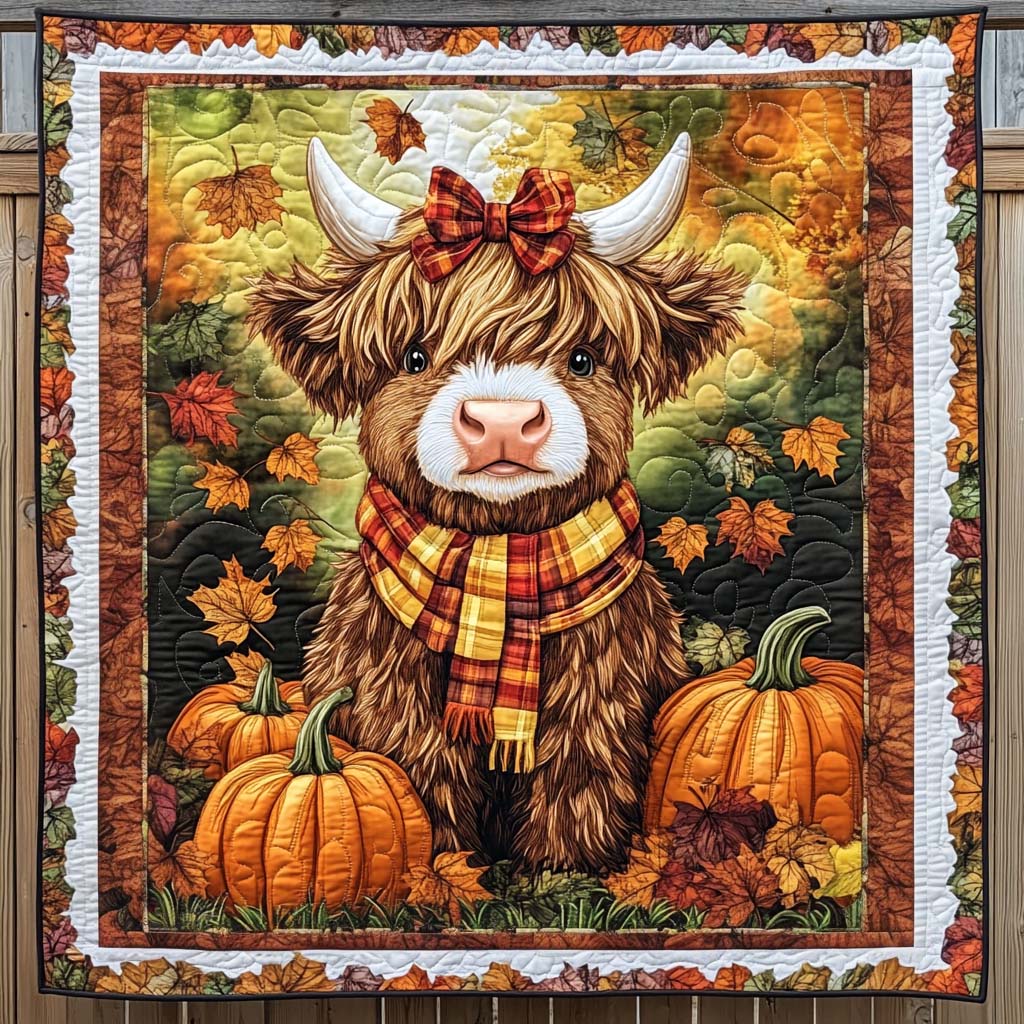 Autumn Bliss Quilted Blanket - Throw (55" x 60")