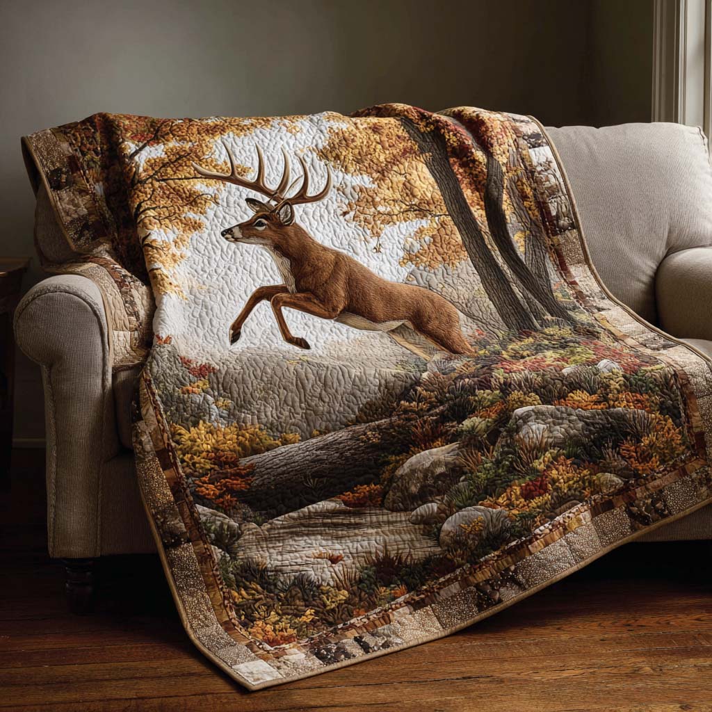 Autumn Buck Quilted Blanket - Baby (30" x 40") - Pack 1