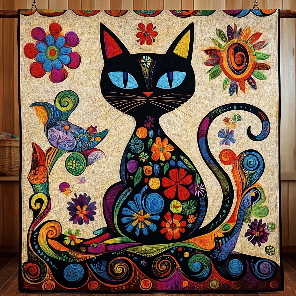 Autumn Companions Quilted Blanket - Throw (55" x 60")