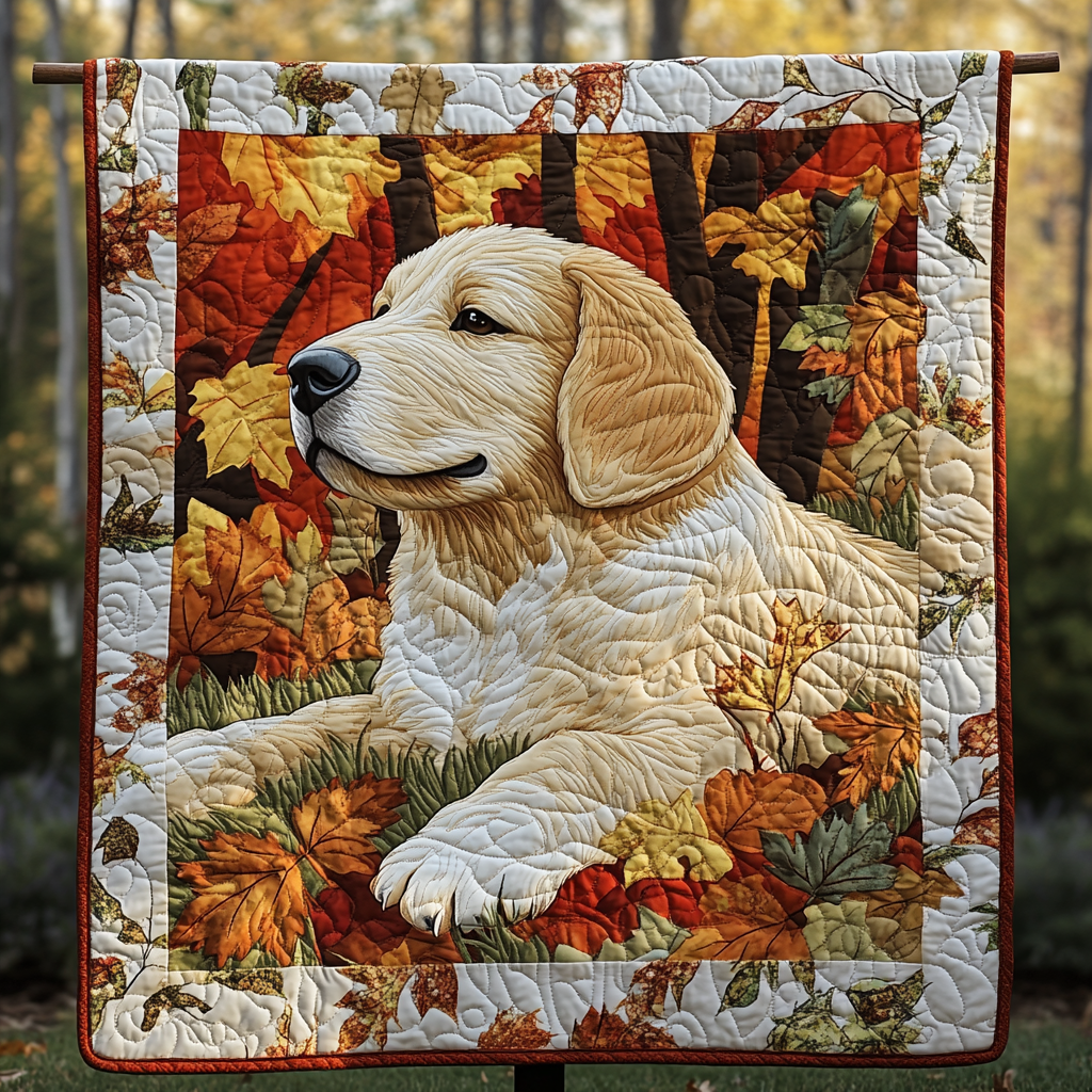 Autumn Dream Canine Quilted Blanket - Throw (55" x 60")