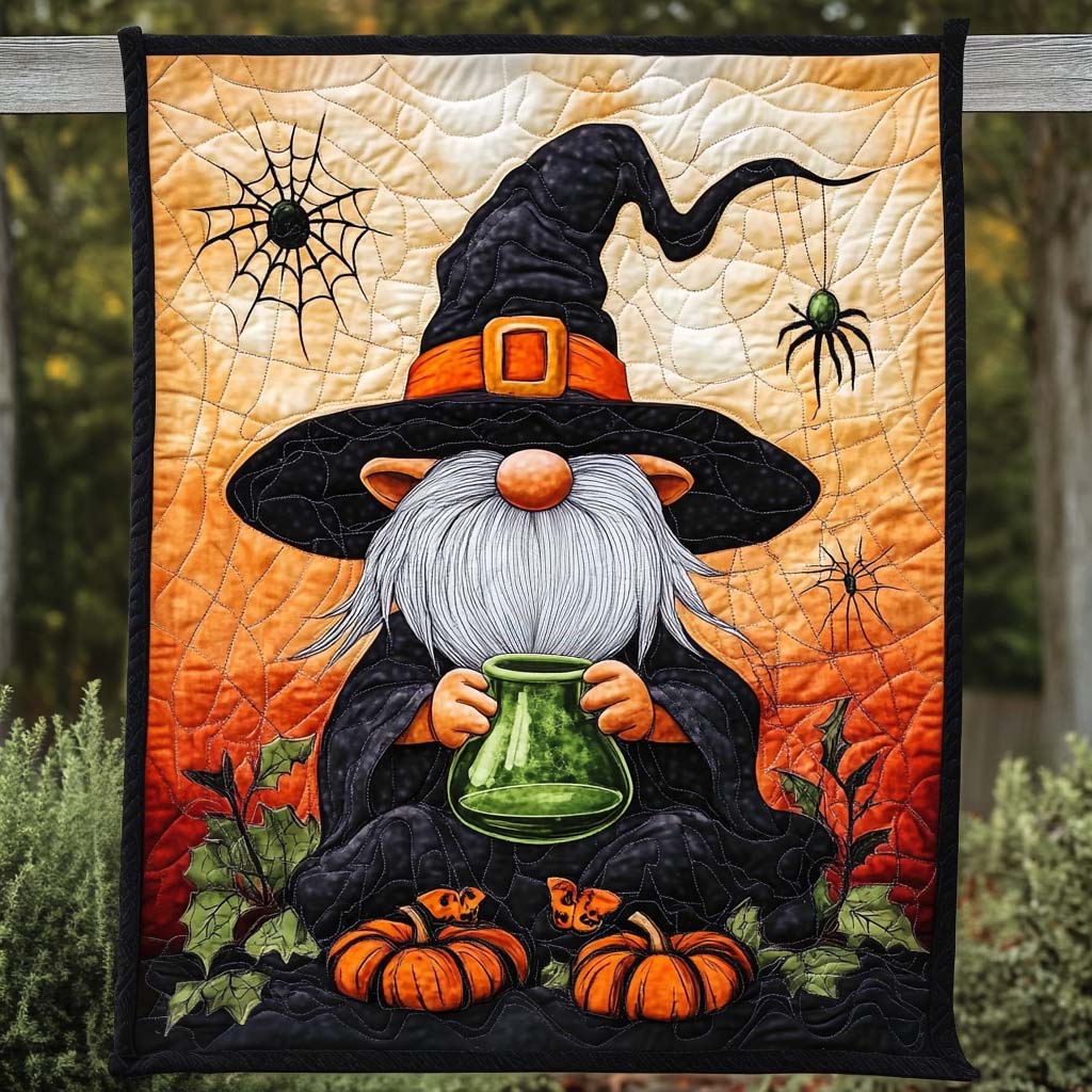 Autumn Night Quilted Blanket - Throw (55" x 60")