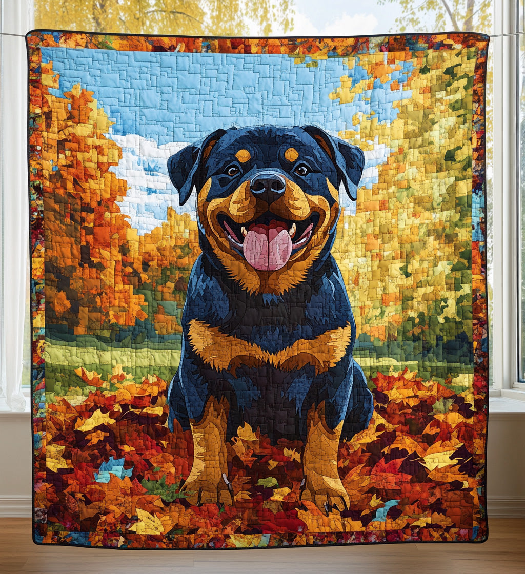 Autumn's Best Friend Quilted Blanket - Throw (55" x 60")