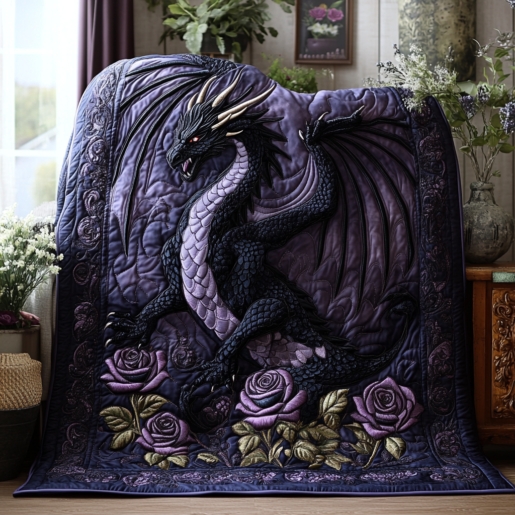 Azure Inferno Quilted Blanket - Baby (30" x 40")