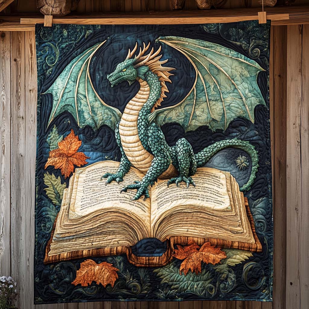 Azure Flame Quilted Blanket - Throw (55" x 60")