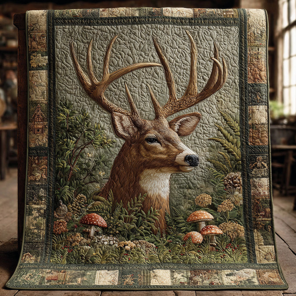 Backcountry Buck Quilted Blanket - Baby (30" x 40") - Pack 1
