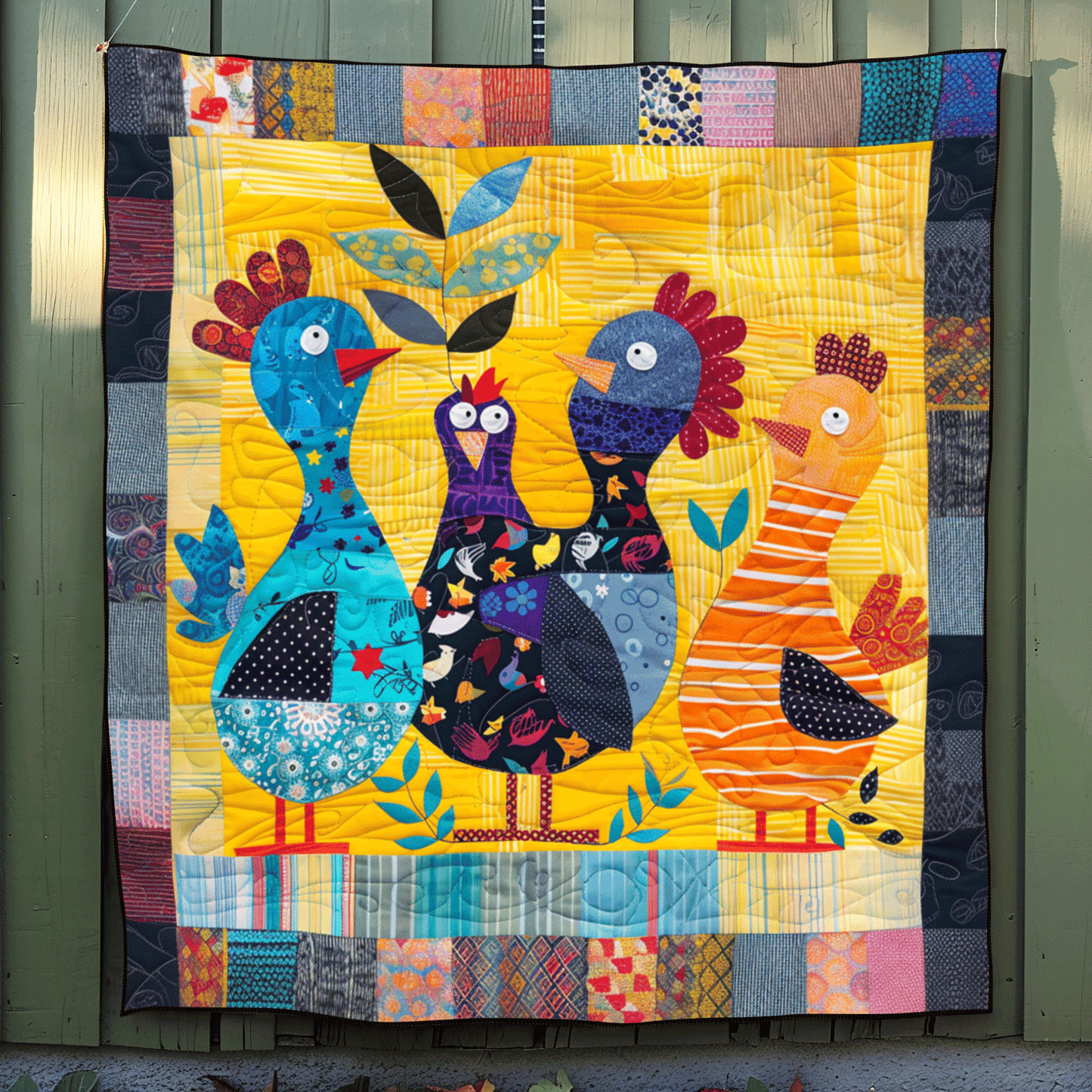 Barnyard Squad Quilted Blanket - Throw (55" x 60")