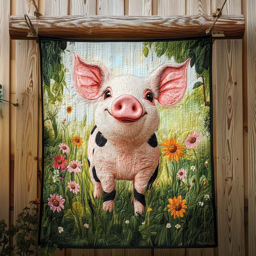 Barnyard Bliss Quilted Blanket - Throw (55" x 60")