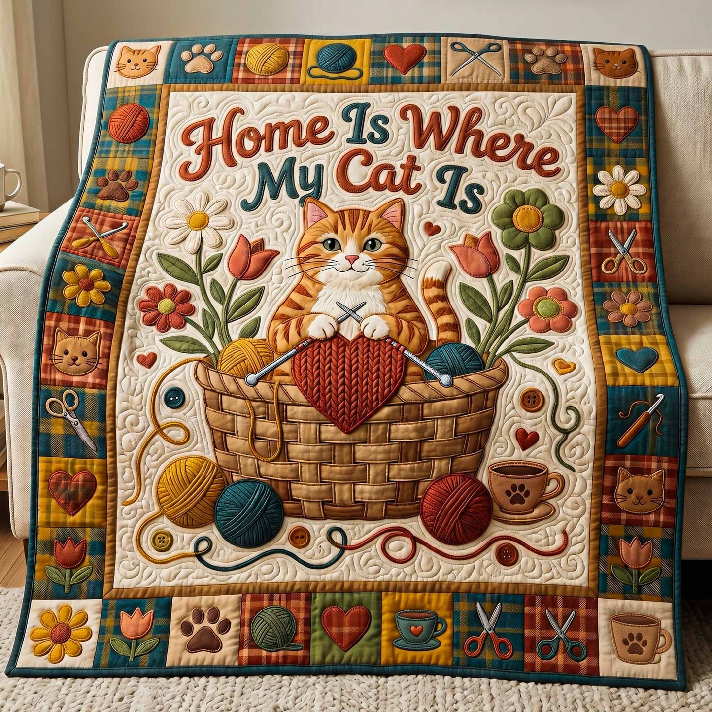 Basket Home Quilted Blanket - Baby (30" x 40") - Pack 1