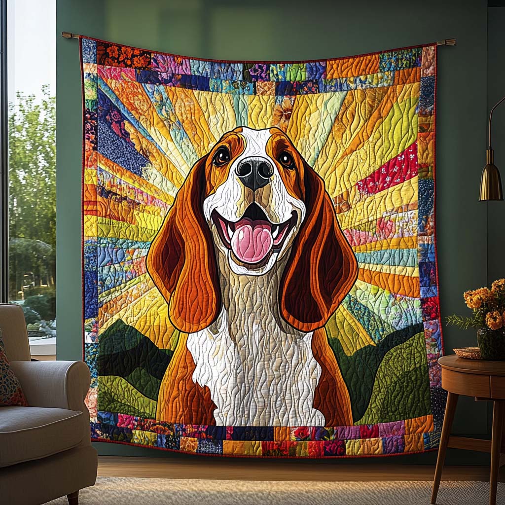 Basset Soul Quilted Blanket - Throw (55" x 60")